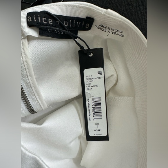 Alice + Olivia Emiko High-Waisted Slit-Cuff Pants - Picture 8 of 8